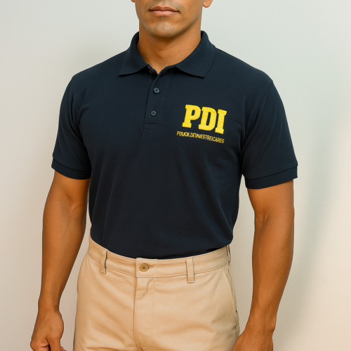 Polera piqué parche manga corta PDI Benson´s