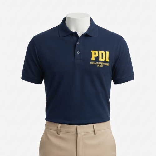 Polera Piqué Parche Manga Corta PDI Benson´s