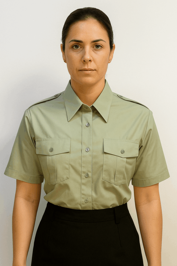 Camisa femenina manga corta - GENDARMERIA Benson´s - Imagen 3