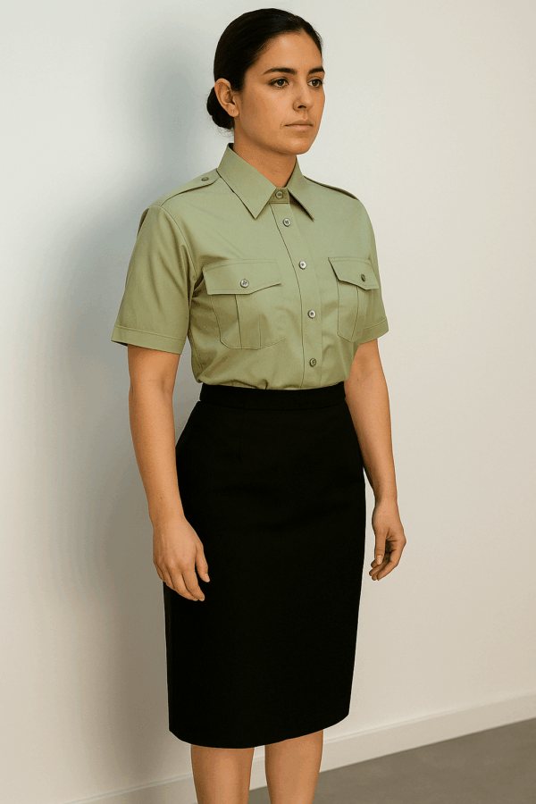 Camisa femenina manga corta - GENDARMERIA Benson´s