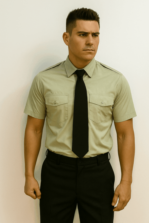 Camisa masculina manga corta - GENDARMERIA by Benson´s - Imagen 2