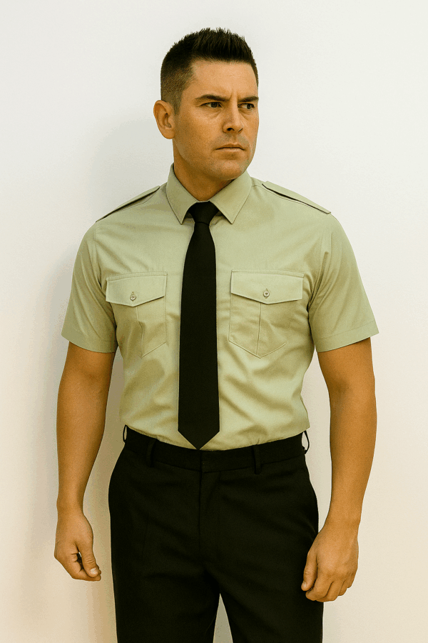 Camisa masculina manga corta - GENDARMERIA by Benson´s - Imagen 3