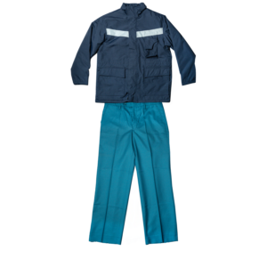 Traje vigilante chaqueta azul