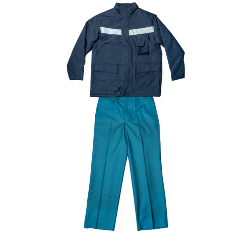 Traje vigilante chaqueta azul