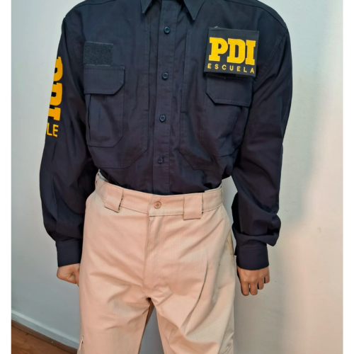Camisa Azul Marino Masculina – PDI
