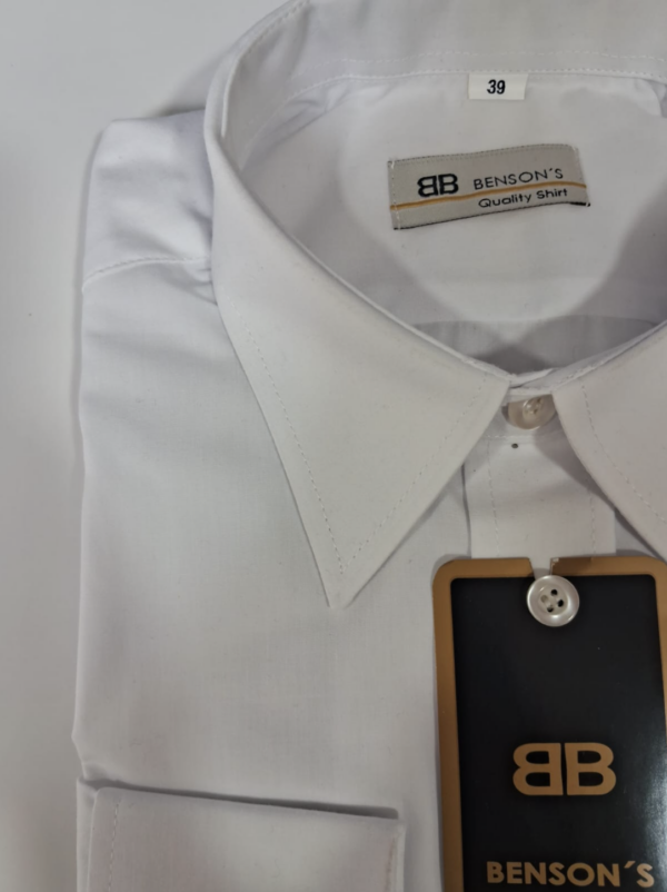 Camisa Blanca Femenina Doble Puño Collera Benson´s