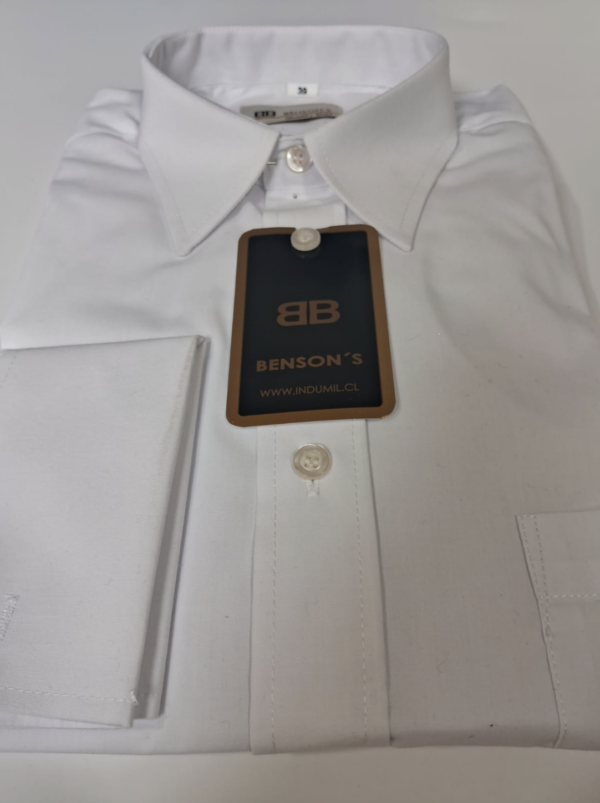 Camisa Blanca Femenina Doble Puño Collera Benson´s - Imagen 2