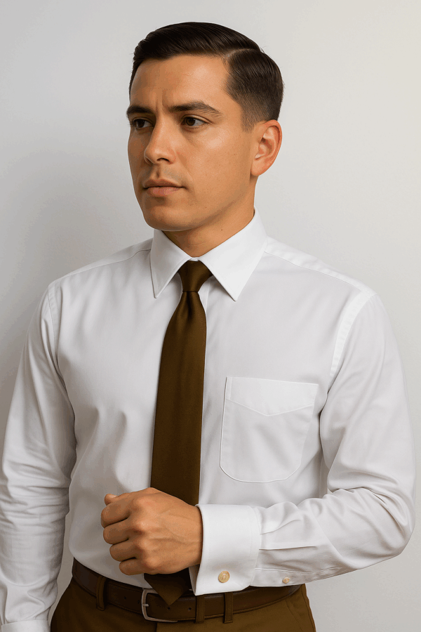 Camisa Blanca Masculina Doble Puño Collera Benson´s