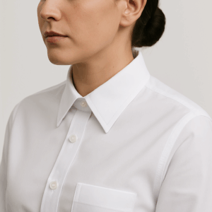 Camisa Blanca Femenina Doble Puño Collera Benson´s