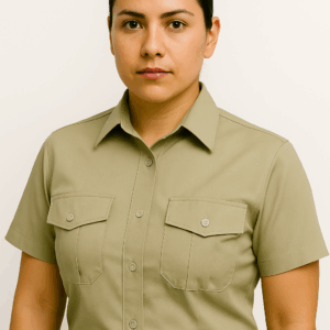 Camisa Carabineros Manga Corta Femenina con Velcro Benson´s