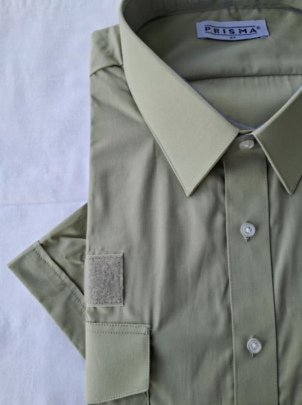 Camisa Carabineros Manga Corta Femenina con Velcro Benson´s