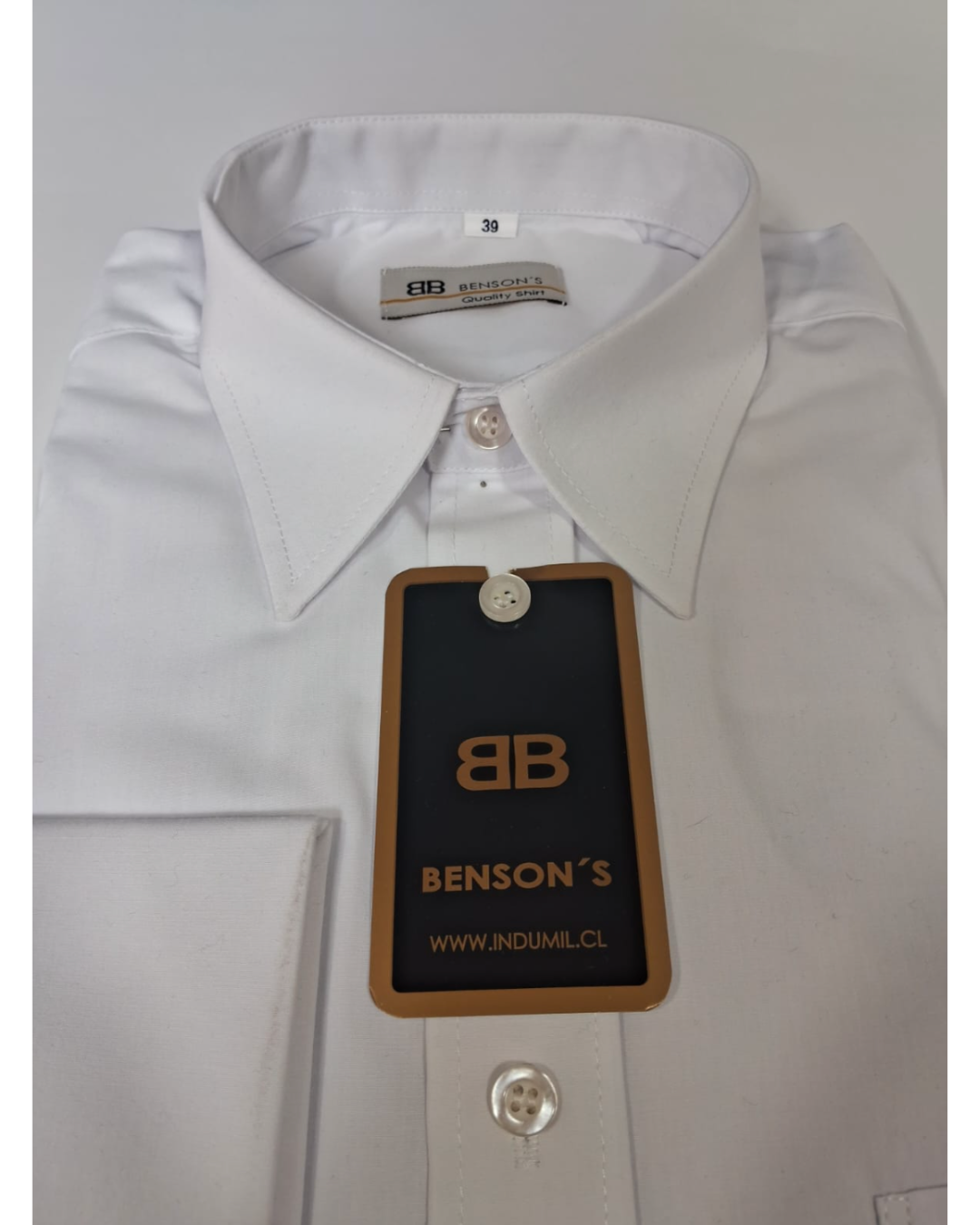 Camisa Blanca Doble Puño Masculina – Carabineros – imagen 3