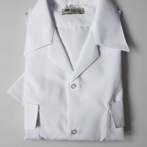 Camisa Blanca Manga Corta Masculina Modelo Armada