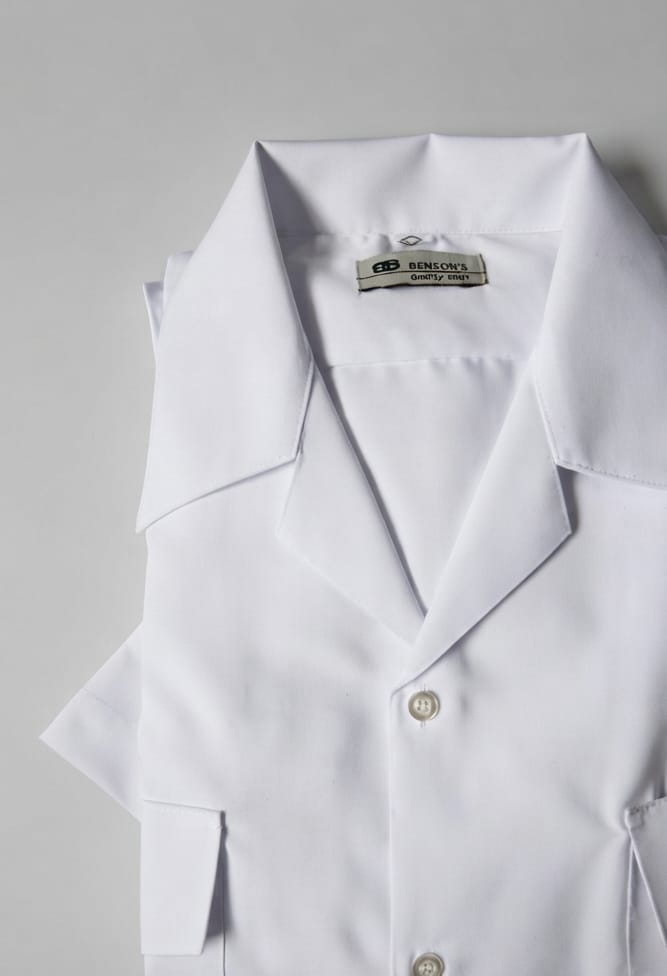 Camisa Blanca Manga Corta Masculina Modelo Armada – imagen 2
