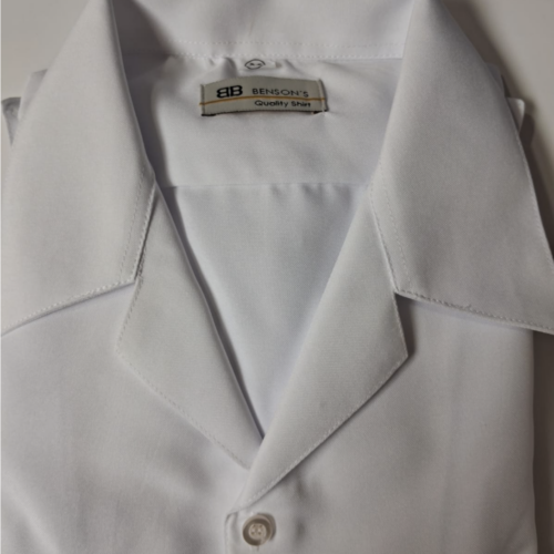 CAMISA BLANCA MANGA CORTA MUJER MODELO ARMADA BENSON´S