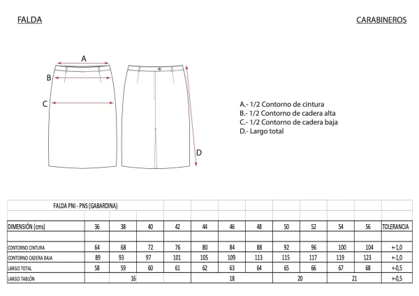 Tenida oficial femenina gabardina - CARABINEROS Benson´s - Imagen 4