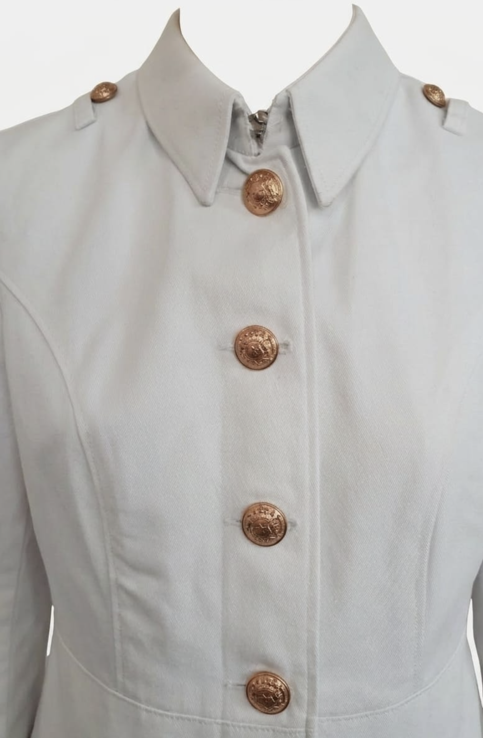 Blusa Blanca Femenina Ejército – imagen 2