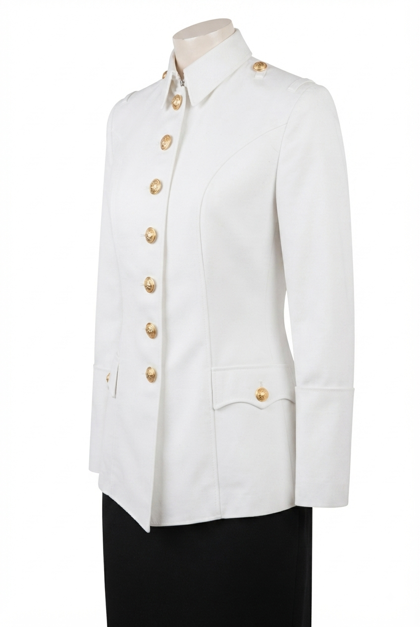 Blusa Blanca Femenina Ejército – imagen 3