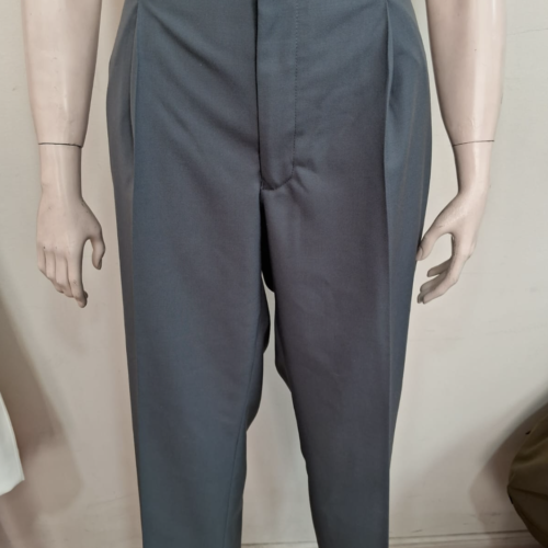Pantalón gris femenino vivo rojo