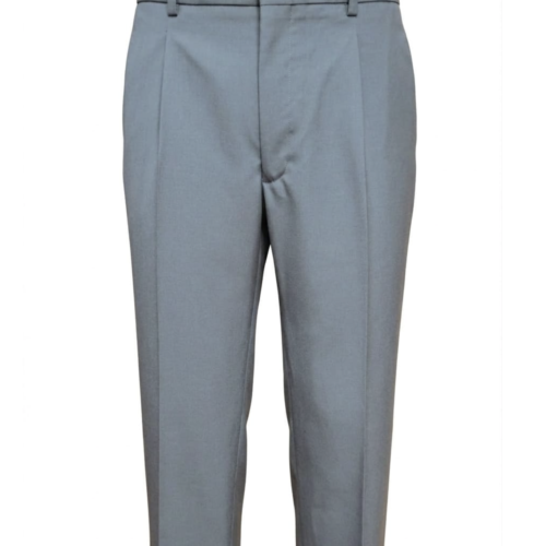Pantalón gris masculino vivo rojo
