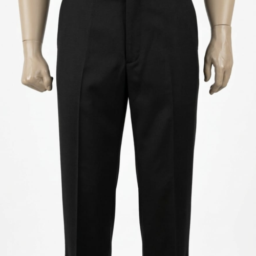Pantalón negro masculino vivo rojo