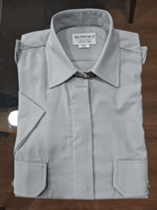 Camisa Gris Manga Corta Femenina – Ejército