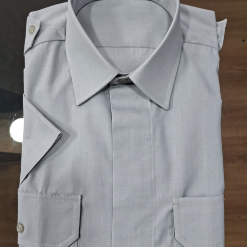 Camisa gris masculina m/ Corta - Ejército