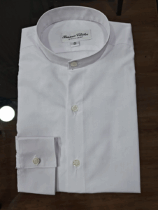 Camisa Blanca Cuello Mao Masculina – Ejército