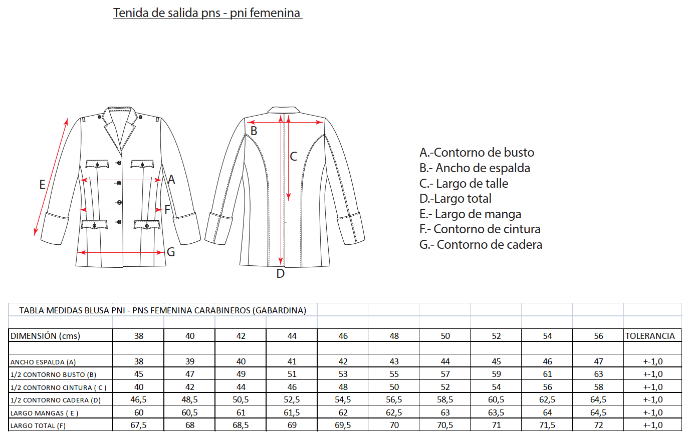 TENIDA FEMENINA PANTALÓN PALM BEACH - CARABINEROS - Imagen 5