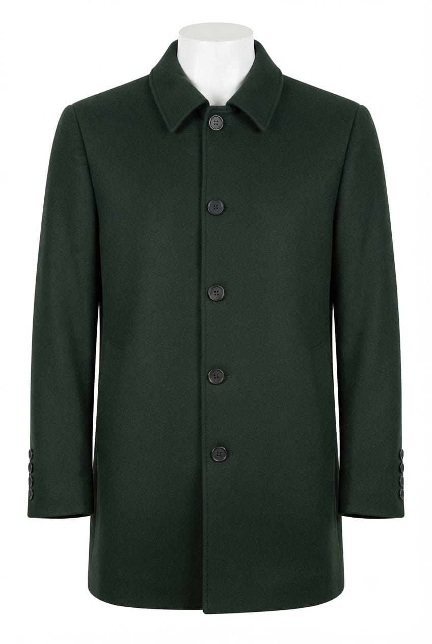 Abrigo Verde 100% Lana - Bomberos