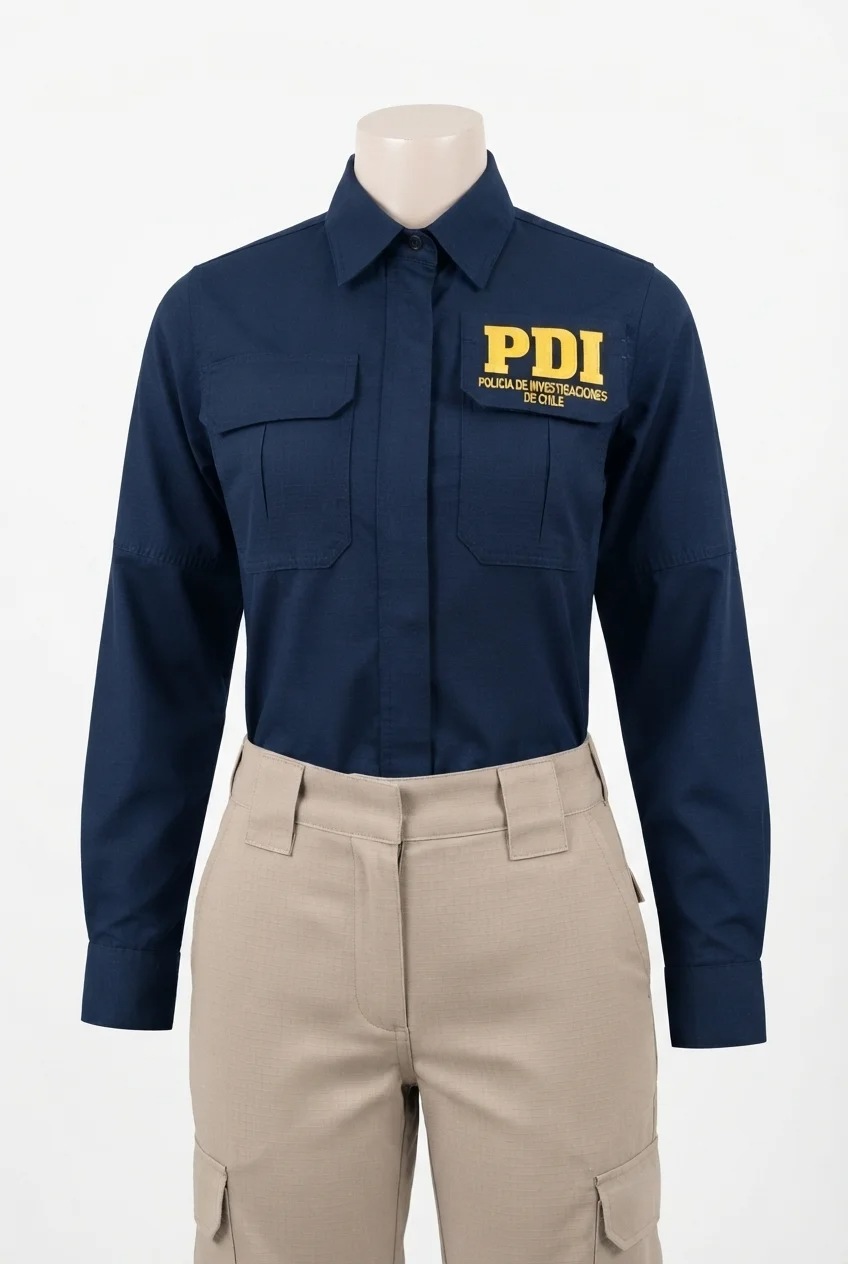 Camisa Azul Marino Femenina – PDI – imagen 3
