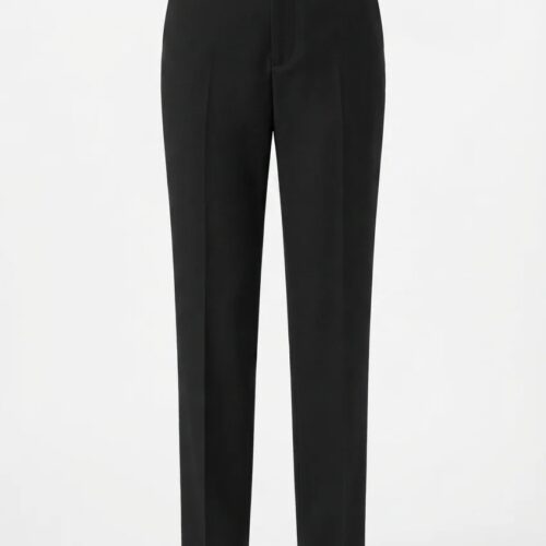 Pantalón negro femenino vivo rojo