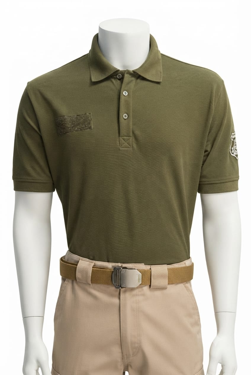 Polera Piqué Masculina con Velcro Algodón Peruano Premium – Carabineros