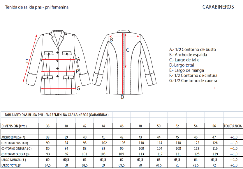 BLUSA FEMENINA PALM BEACH - CARABINEROS - Imagen 4