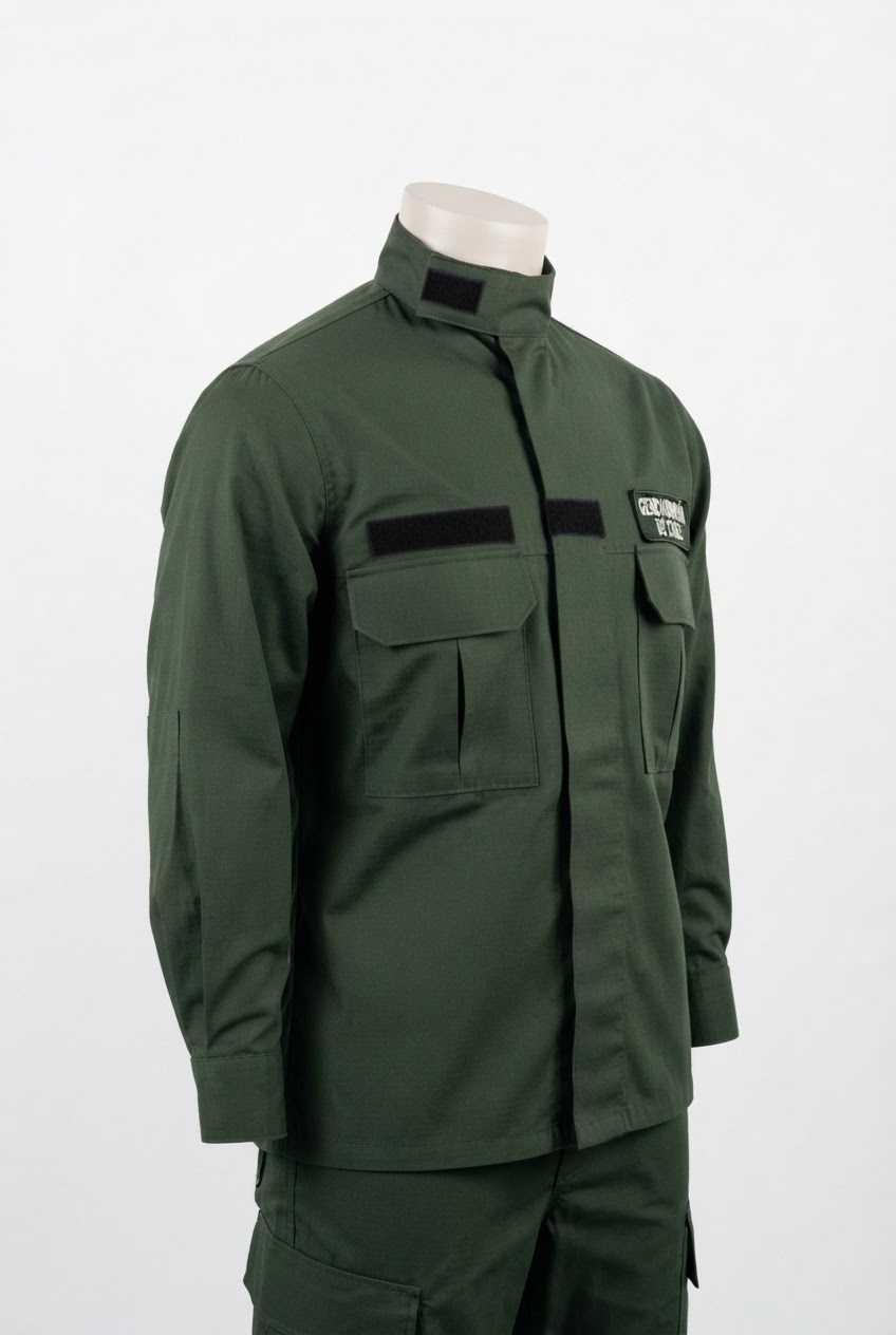 Blusa Régimen Interno Masculina Verde – Gendarmería - Imagen 2