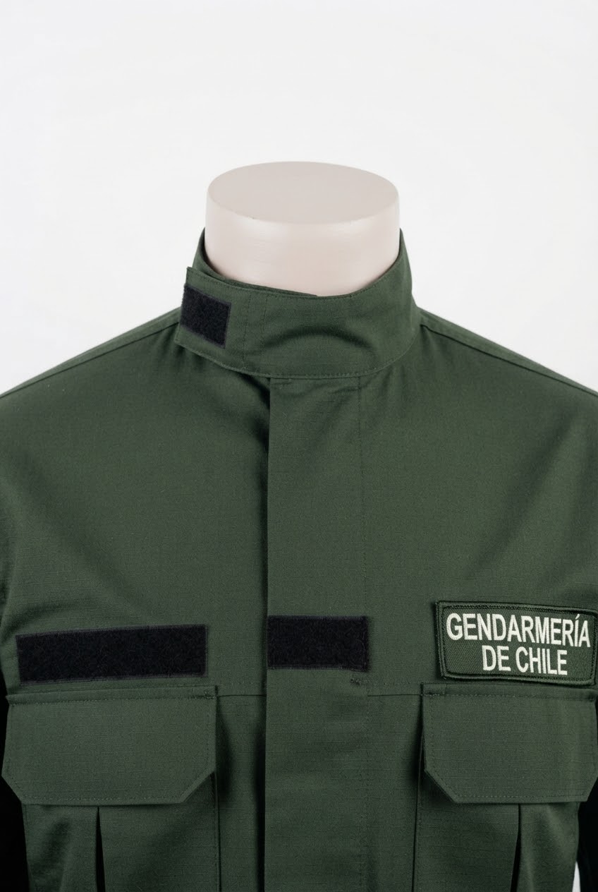 Blusa Régimen Interno Masculina Verde – Gendarmería - Imagen 3
